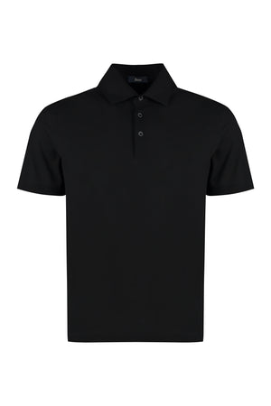 Cotton jersey polo shirt-0